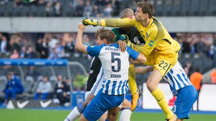 Rune Jarstein, Herthas Nummer eins, ersetzt am Donnerstag den verletzten Europa-League-Torwart Thomas Kraft. 