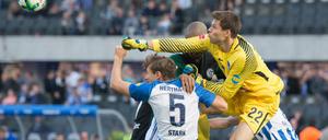 Rune Jarstein, Herthas Nummer eins, ersetzt am Donnerstag den verletzten Europa-League-Torwart Thomas Kraft. 