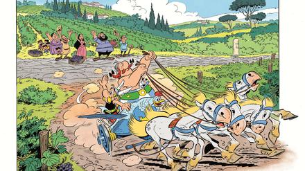 Achtung, dicker Gallier am Steuer! "Asterix in Italien" ist der 37. Band der Serie.