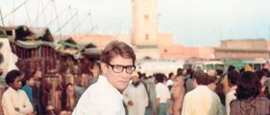 Blick zurück. Der 2008 verstorbene Modemacher Yves Saint Laurent auf dem Djemaa el Fna, dem zentralen Marktplatz Marrakeschs.