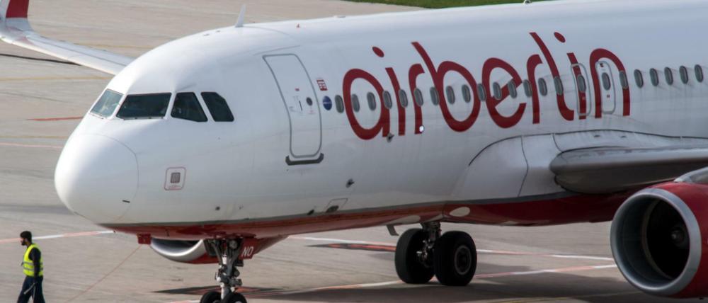 Der für die Nacht geplante Rückflug der Air Berlin-Maschine nach Düsseldorf wurde gestrichen.