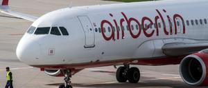 Der für die Nacht geplante Rückflug der Air Berlin-Maschine nach Düsseldorf wurde gestrichen.