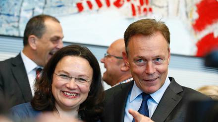 SPD-Fraktionschefin Andrea Nahles hat sich für ihren Vorgänger Thomas Oppermann als Bundestags-Vizepräsidenten ausgesprochen. 