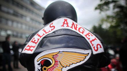Ein Mitglied der Rockergruppe Hells Angels