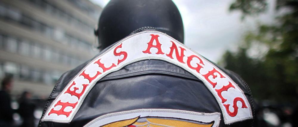 Ein Mitglied der Rockergruppe Hells Angels