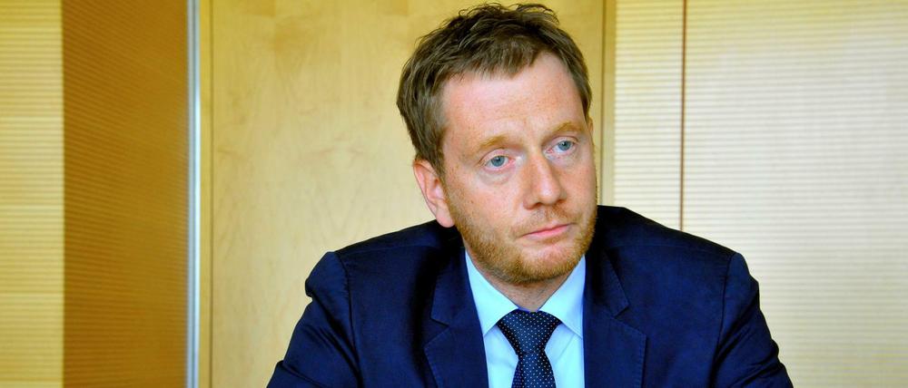 Michael Kretschmer 2015 in seinem Berliner Bundestagsbüro.