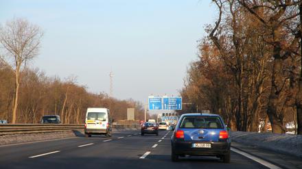 Verkehrsader in Berlin: die Avus.