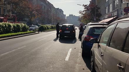 Polizeieinsatz gegen Zweite-Reihe-Parker in Berlin.
