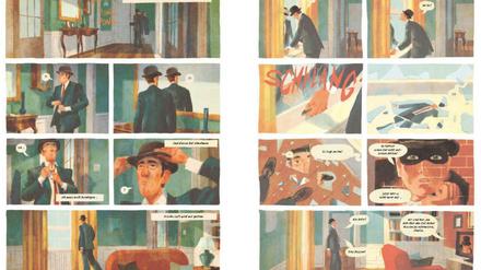 Traumwelt: Eine Doppelseite aus „Magritte. Dies ist keine Biografie“.
