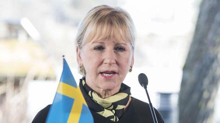 Die Außenministerin von Schweden, Margot Wallström. 