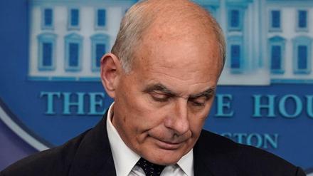 Persönlich betroffen. John Kelly, Stabschef im Weißen Haus, hat selbst einen Sohn im Afghanistankrieg verloren. Er kämpfte mit den Tränen, als er Präsident Trumps Umgang mit Gefallenen verteidigte.