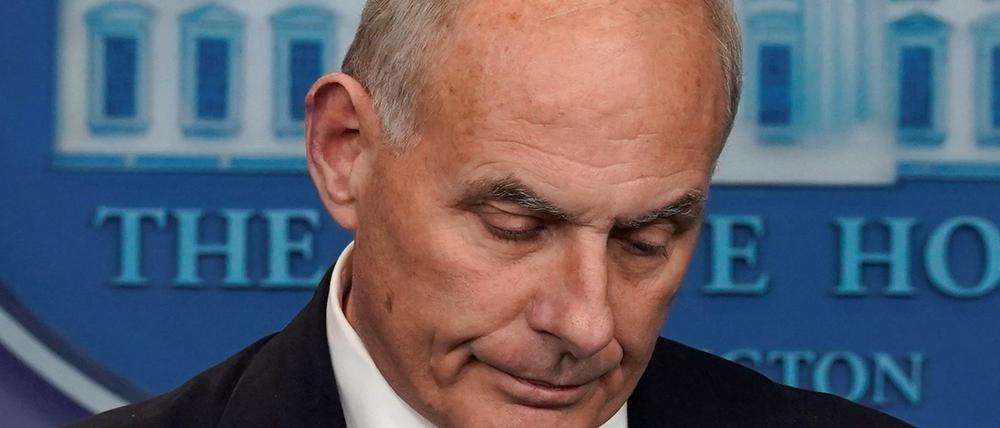 Persönlich betroffen. John Kelly, Stabschef im Weißen Haus, hat selbst einen Sohn im Afghanistankrieg verloren. Er kämpfte mit den Tränen, als er Präsident Trumps Umgang mit Gefallenen verteidigte.