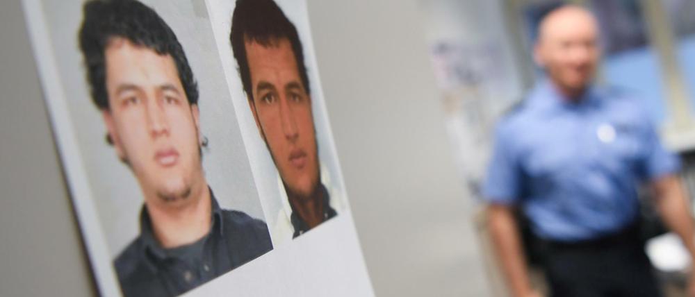 Fahndungsfotos des Attentäters von Berlin, Anis Amri.