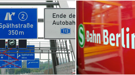 Aufgepasst auf der Autobahn und auch bei der S-Bahn.