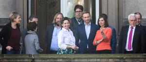 Kennengelernt und ausgetauscht haben sie sich - jetzt beginnen die inhaltlichen Verhandlungen über eine Jamaika-Koalition.