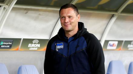 Läuft doch. Pal Dardai vor dem Spiel in Luhansk.