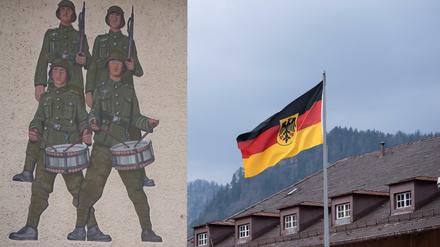 Die Bundeswehr, hier die Hochstaufen-Kaserne in Bad Reichenhall, hat in den vergangenen Jahren 18 Rechtsextremisten entlassen.