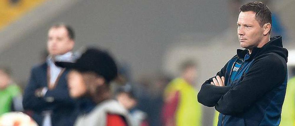 Favorit? Herthas Trainer Dardai erwartet einen Pokalfight gegen Köln.