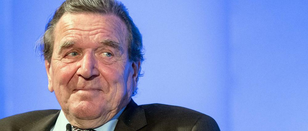 Rauflustig: Altkanzler Gerhard Schröder.