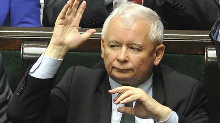 Der Vorsitzende der polnischen Regierungspartei Recht und Gerechtigkeit (PiS), Jaroslaw Kaczynski.