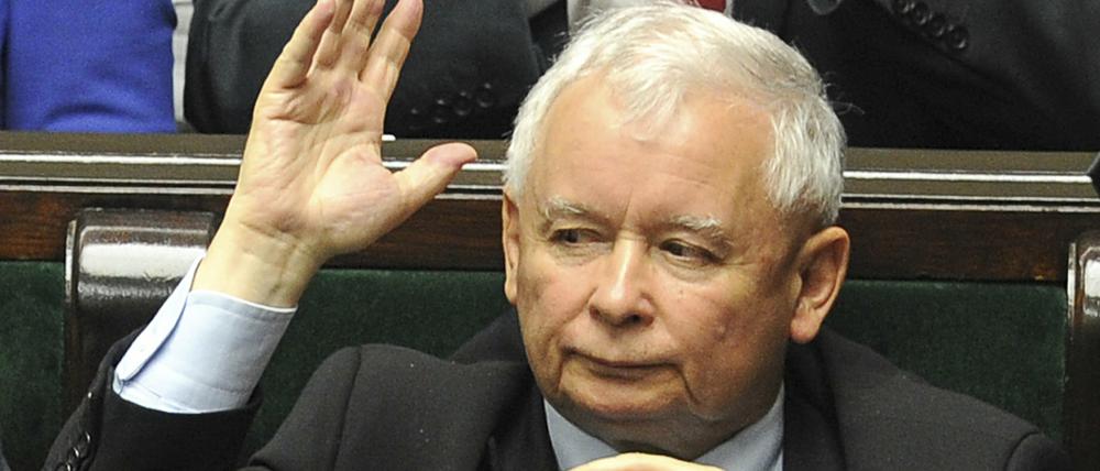 Der Vorsitzende der polnischen Regierungspartei Recht und Gerechtigkeit (PiS), Jaroslaw Kaczynski.