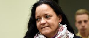 Beate Zschäpe vor Gericht in München. 