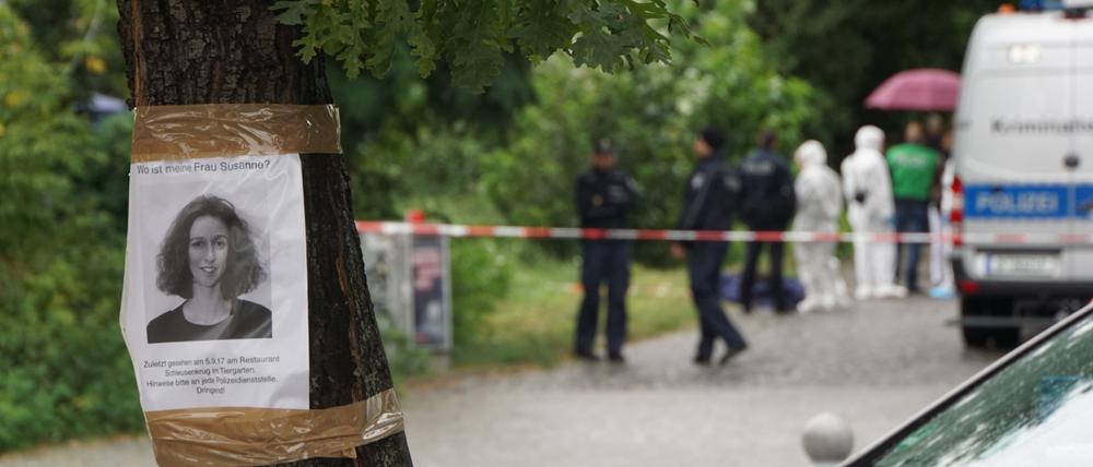 Tatort Tiergarten: Da, wo sie zuletzt gesehen worden war, suchte Susanne Fontaines Ehemann nach ihr.