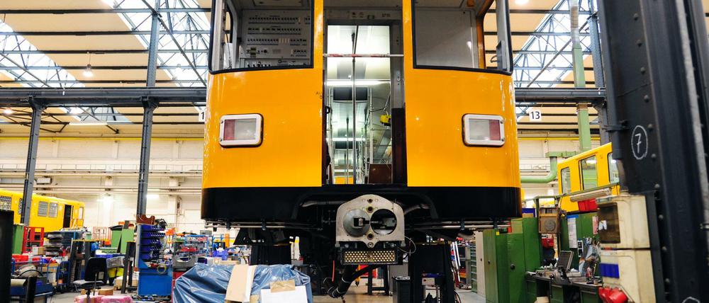 Der BVG mangelt es an U-Bahn-Zügen (hier die U-Bahn-Hauptwerkstatt in der Weddinger Seestraße 49.