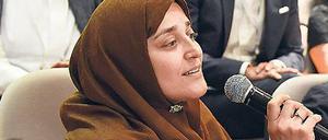 Jamila Afghani. Die für den Aurora-Preis Nominierte nahm im Mai 2017 an der Konferenz teil. 