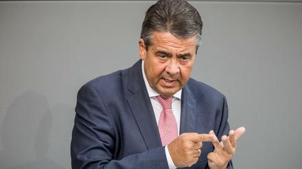 Außenminister Sigmar Gabriel (SPD). 