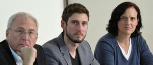 Silke Kassner, 41, (rechts im Bild neben Michael Vesper und Max Hartung) ist Kanutin und stellvertretende Vorsitzende der Athletenkommission des DOSB. Sie hat den neuen Verein für deutsche Athleten mitgegründet.
