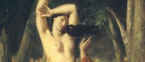 Me Too. Daphne wird von Apoll verfolgt und verwandelt sich in einen Lorbeerbaum: Gemälde von Theodore Chasseriau (1846). 