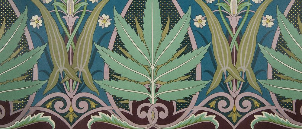 Karl Krumbholz: Das vegetabile Ornament, Dresden 1879. Tafel Nummer 14.