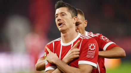 Robert Lewandowski machte mit seinem Treffer zum 2:0 früh alles klar für den FC Bayern.