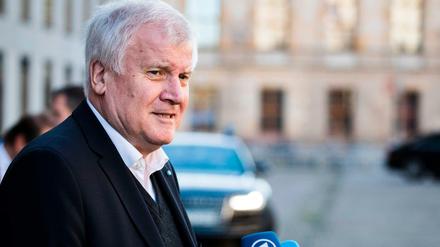CSU-Chef Horst Seehofer vor dem Auftakt der Sondierungsrunde am Montag