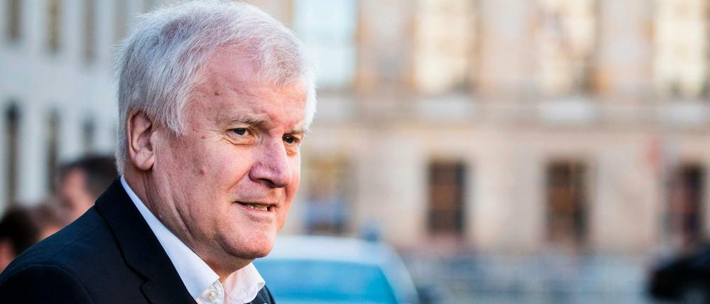 CSU-Chef Horst Seehofer vor dem Auftakt der Sondierungsrunde am Montag