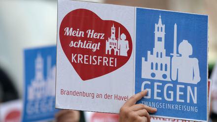 Viele Bürger und alle Landkreise waren gegen die brandenburgische Gebietsreform. Die ist jetzt Geschichte.