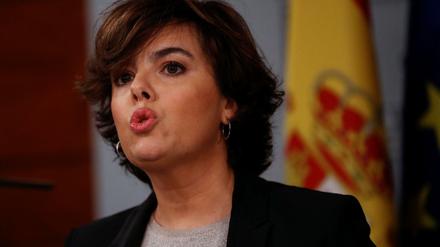Soraya Saenz de Santamaria: Nur 1,50 Meter groß, aber fast schon ganz oben.