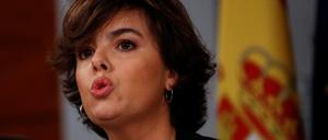 Soraya Saenz de Santamaria: Nur 1,50 Meter groß, aber fast schon ganz oben.