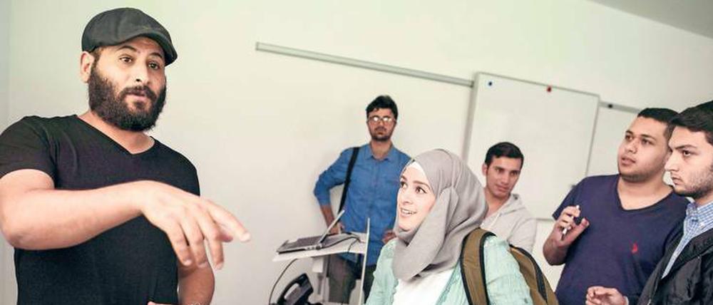 Hier geht’s an die Uni. Wie die anderen Hochschulen hat die FU ihre Angebote für Geflüchtete seit 2016 stark erweitert. 