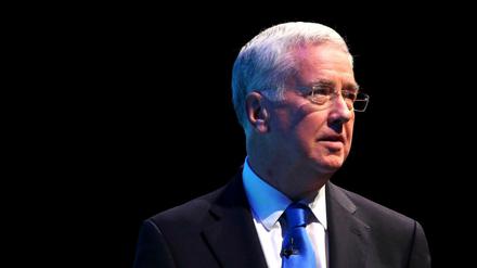 Der ehemalige britische Verteidigungsminister Michael Fallon bei einer Rede in Manchester Anfang Oktober. 