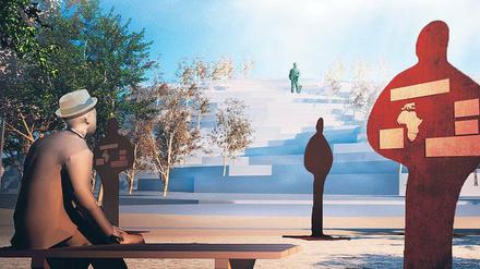 Umstrittene Aufsteller. Die Simulation zeigt, wie das Leben der Dealer dargestellt werden soll.