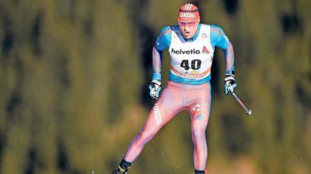Falscher Sieger? Langläufer Alexander Legkow hatte 2014 Gold über die 50-Kilometer-Distanz gewonnen.