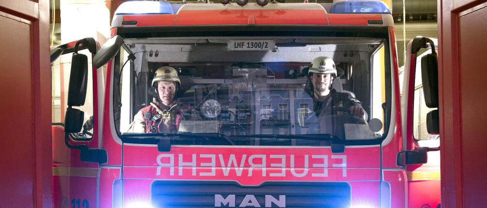 Einsatzwagen der Berliner Feuerwehr. 