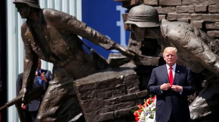 Sonderbeziehung unter Konservativen? US-Präsident Donald Trump in Warschau am Denkmal für Polens Widerstand im Zweiten Weltkrieg.