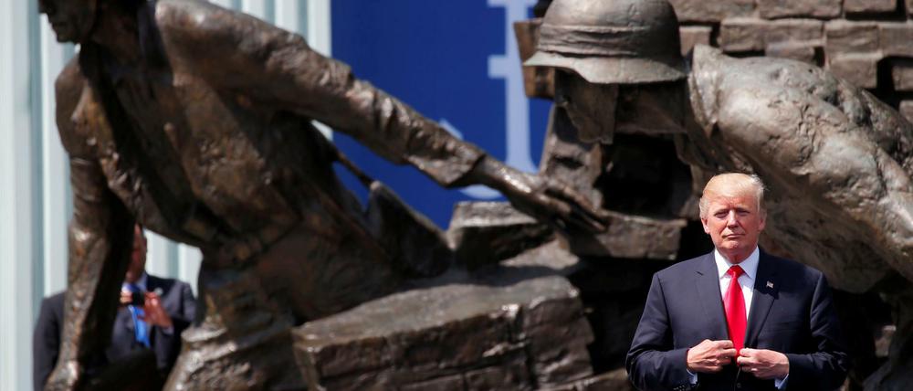 Sonderbeziehung unter Konservativen? US-Präsident Donald Trump in Warschau am Denkmal für Polens Widerstand im Zweiten Weltkrieg.