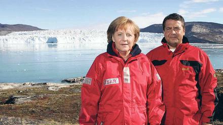 Hehre Ziele für den Klimaschutz: Angela Merkel und Sigmar Gabriel im Jahr 2007 