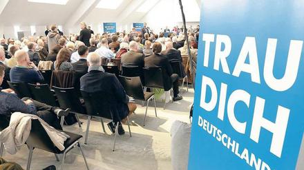 In der Zitadelle. Noch bis zum heutigen Sonntag findet in Spandau der Landesparteitag der AfD statt.
