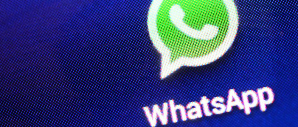 Das Logo von WhatsApp auf einem Smartphone