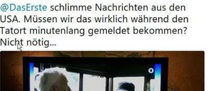 Nur einer von vielen Kommentaren auf der "Tatort"-Facebookseite, die mit der Eilmeldung nicht einverstanden waren.